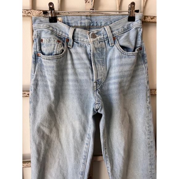 Levi's 90's 501 Jeans Ever Afternoon Light Wash Size 24 Relaxed Straight - Picture 9 of 11